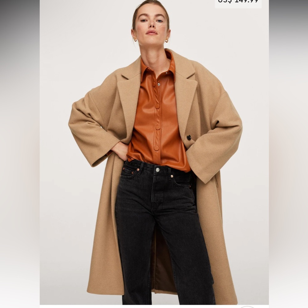 Mango Oversized wool coat
